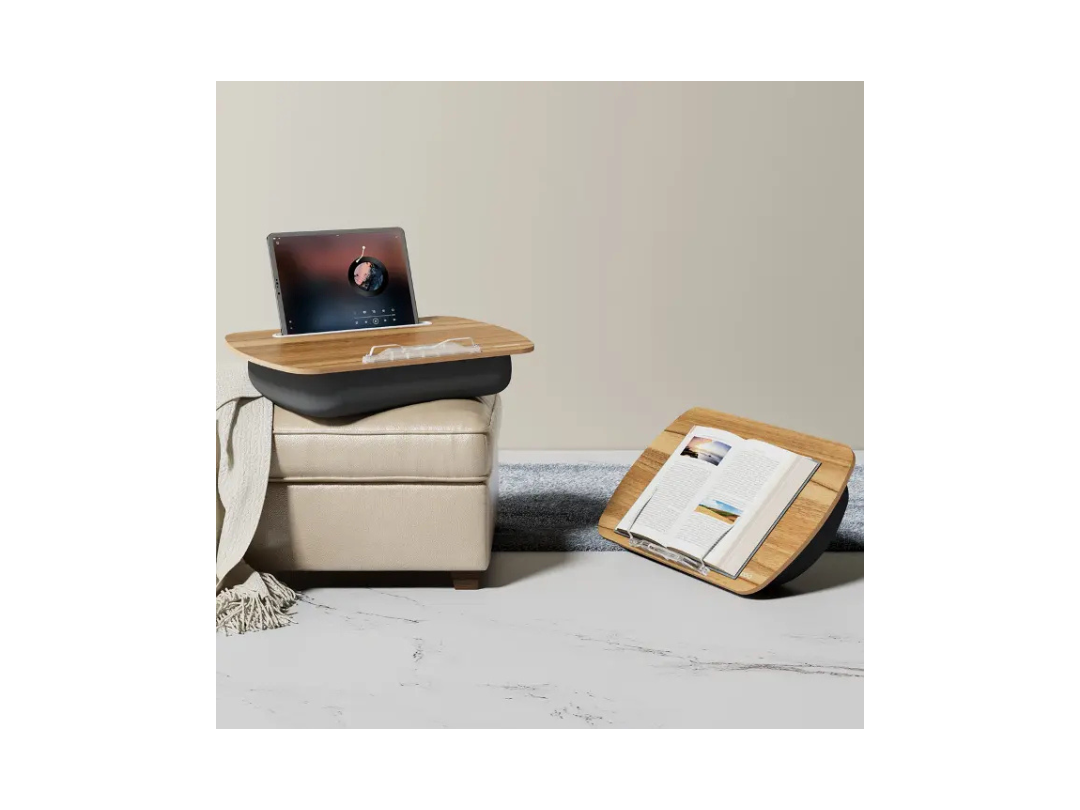 Porodo Lifestyle Laptop Stand with Pillow Base - Grey | Qatar Porodo Lifestyle Laptop Stand with Pillow Base - Grey | Qatar